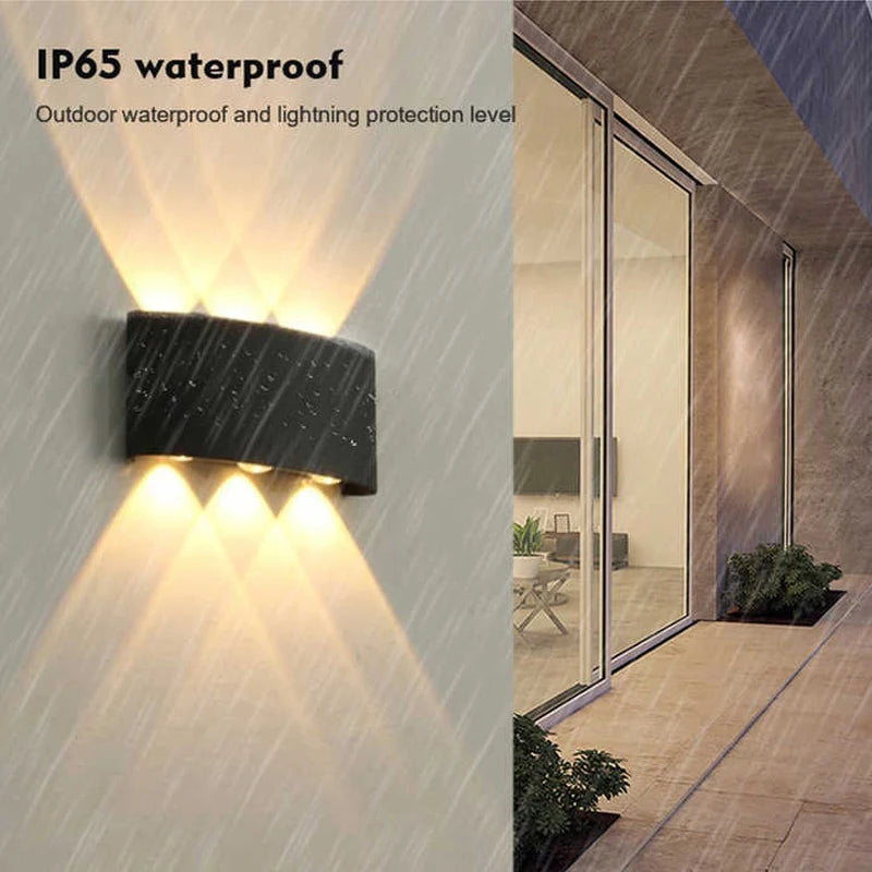 LED Wall Lamp Waterproof Aluminum IP65 Outdoor Garden Lights 8W 12W