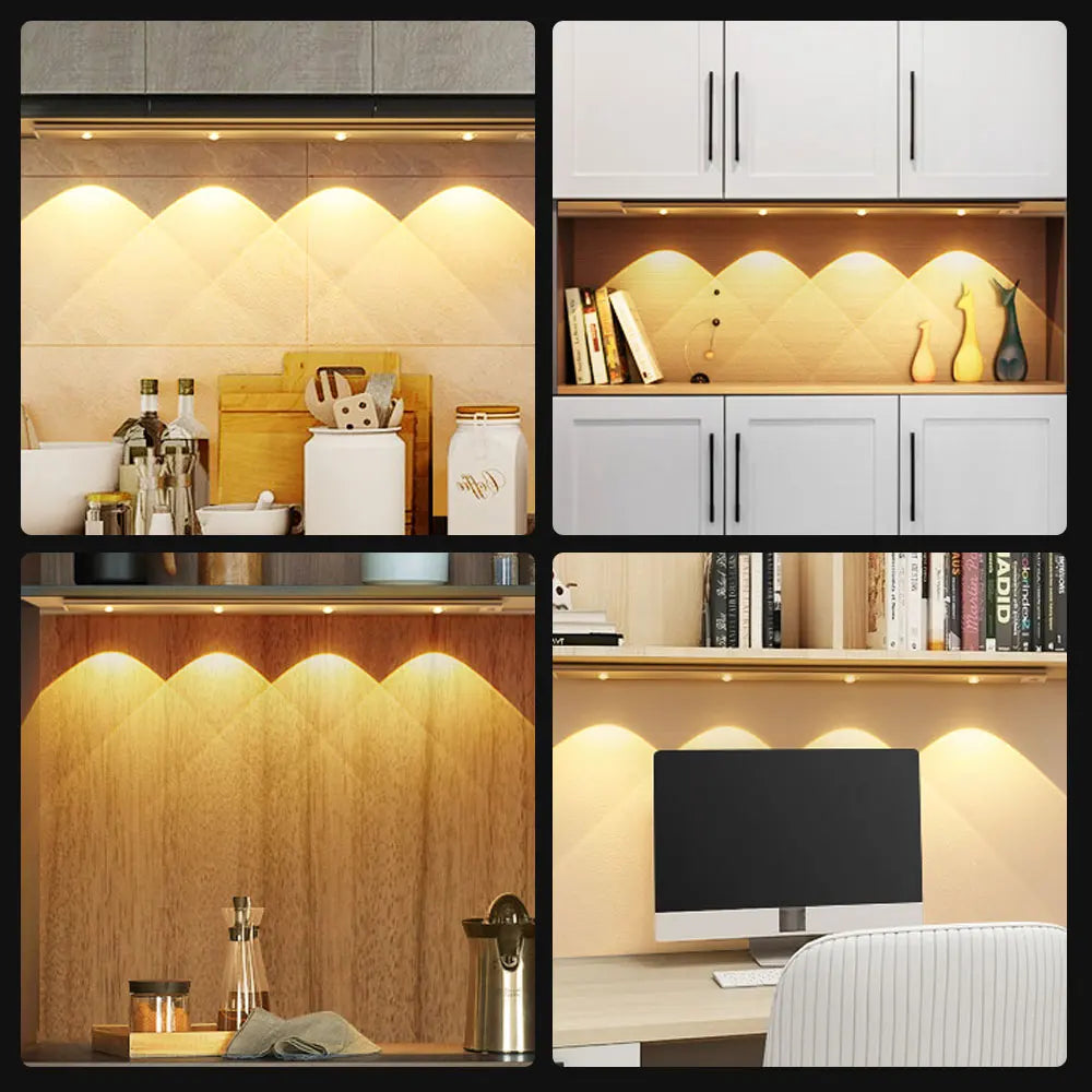 Motion Sensor Night Light for Kitchen Wardrobe Cabinet Lighting 20CM/30CM/40CM/50CM