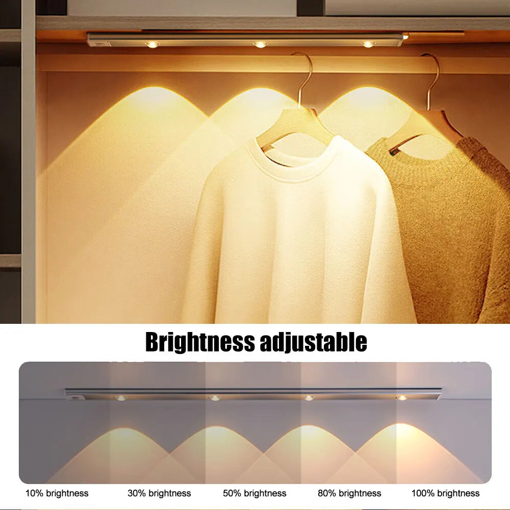 Motion Sensor Night Light for Kitchen Wardrobe Cabinet Lighting 20CM/30CM/40CM/50CM