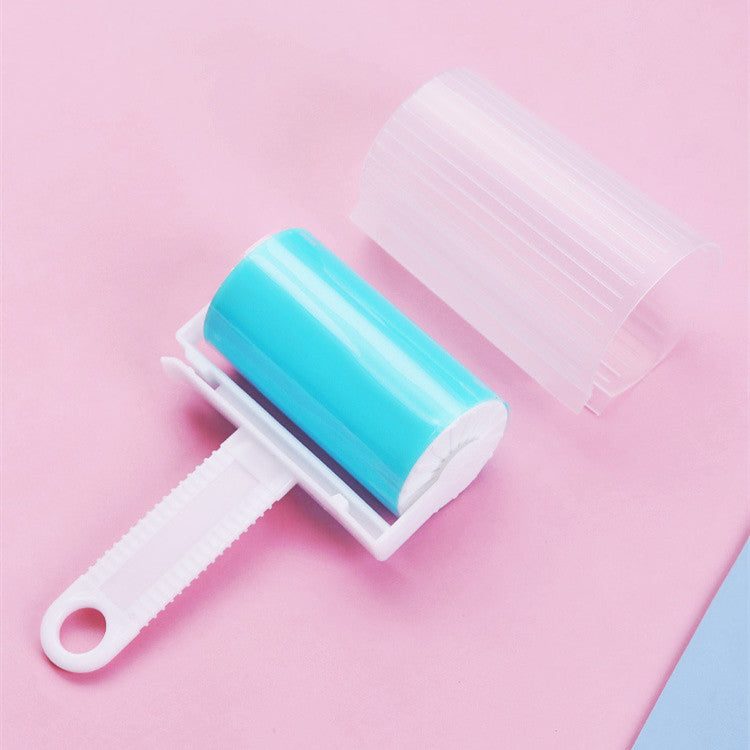 Reusable Washable Sticky Roller – Portable Clothes, Pet Hair, and Dust Collector for Carpet, Bed, and Sofa Cleaning.