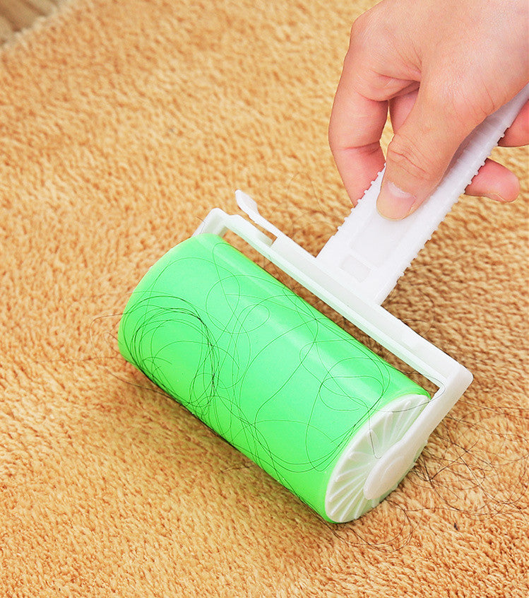 Reusable Washable Sticky Roller – Portable Clothes, Pet Hair, and Dust Collector for Carpet, Bed, and Sofa Cleaning.