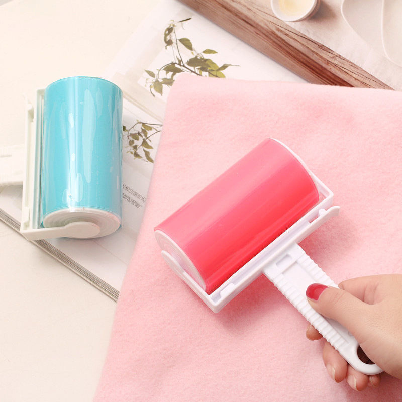 Reusable Washable Sticky Roller – Portable Clothes, Pet Hair, and Dust Collector for Carpet, Bed, and Sofa Cleaning.