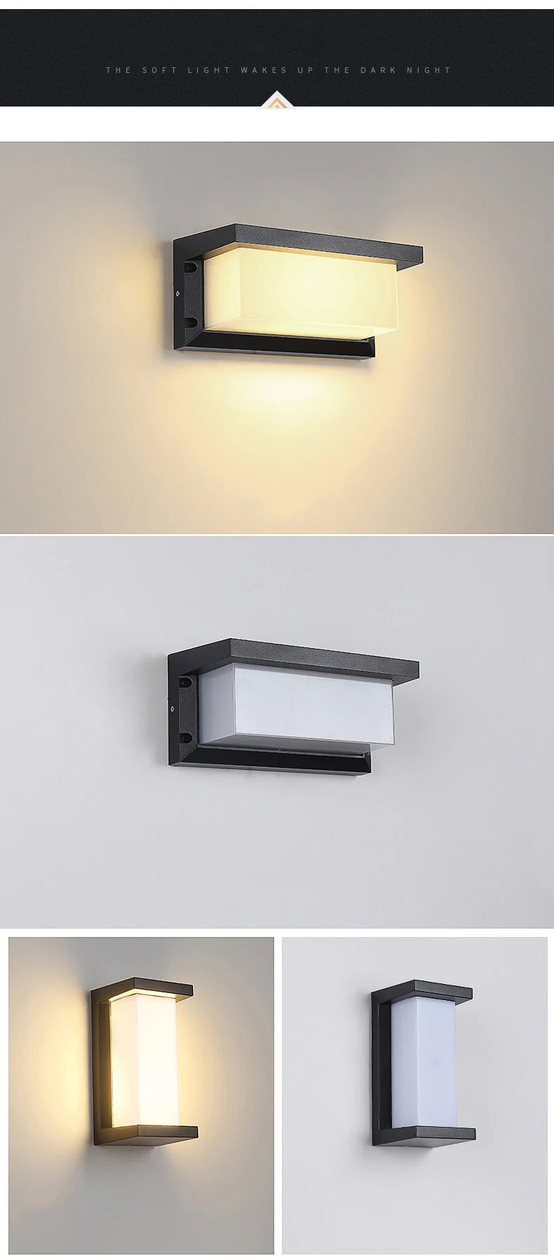 Outdoor Wall Light LED Waterproof IP65 with Motion Sensor