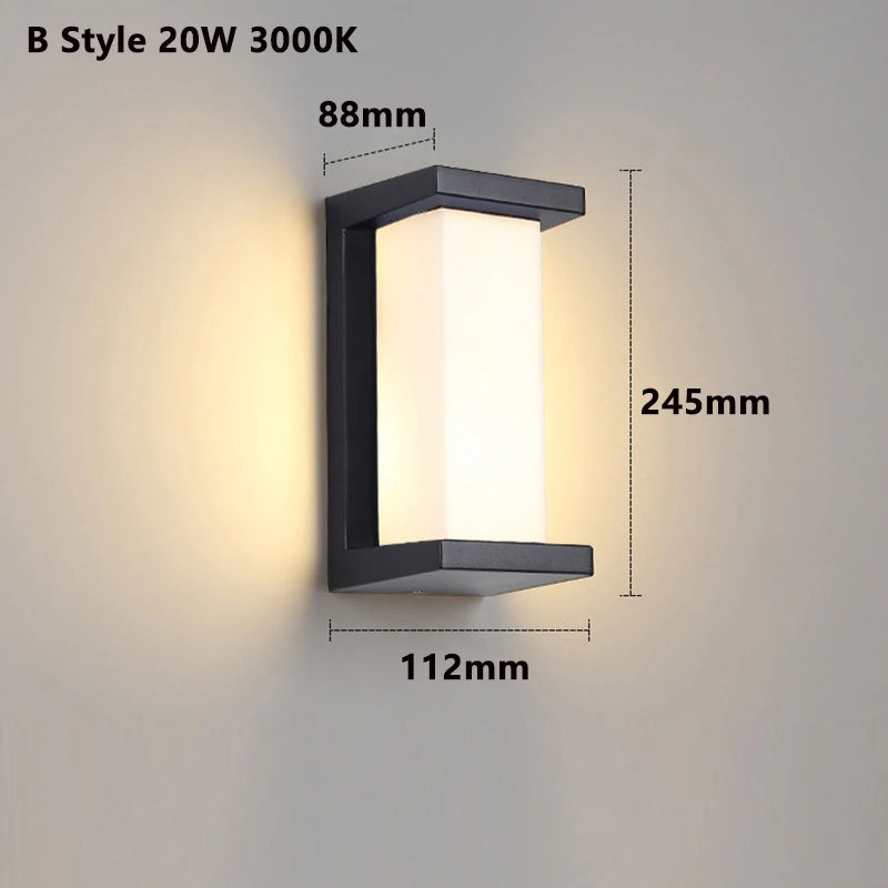 Outdoor Wall Light LED Waterproof IP65 with Motion Sensor