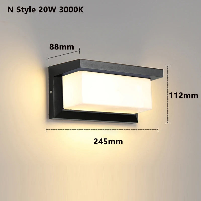 Outdoor Wall Light LED Waterproof IP65 with Motion Sensor