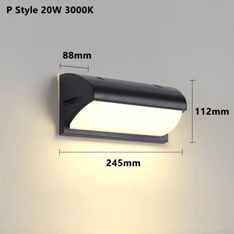 Outdoor Wall Light LED Waterproof IP65 with Motion Sensor