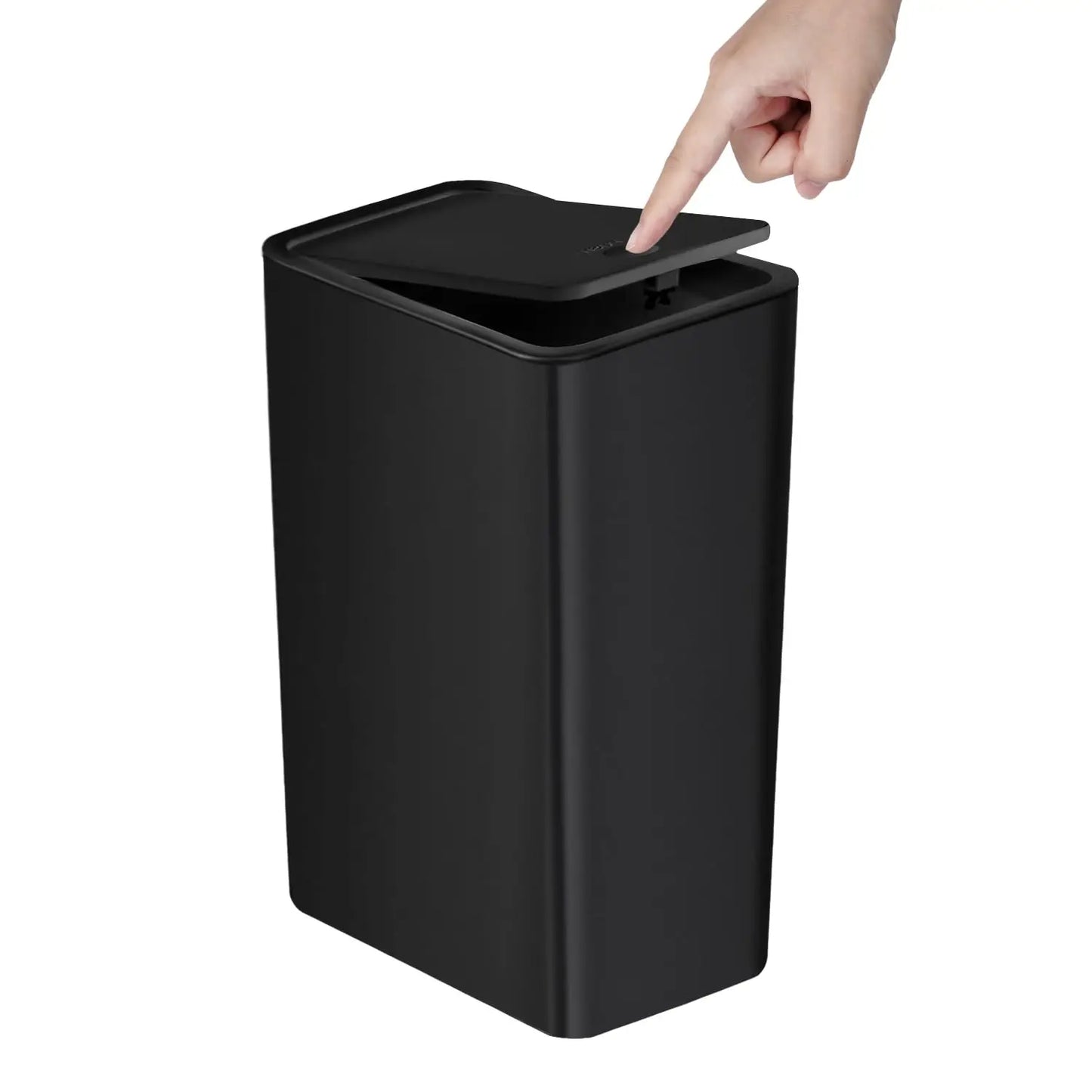 10L Bathroom Trash Can – Small Garbage Can with Pop-up Press Top Lid for Living Room, Bedroom, Toilet, and Plastic Wastebasket Use.