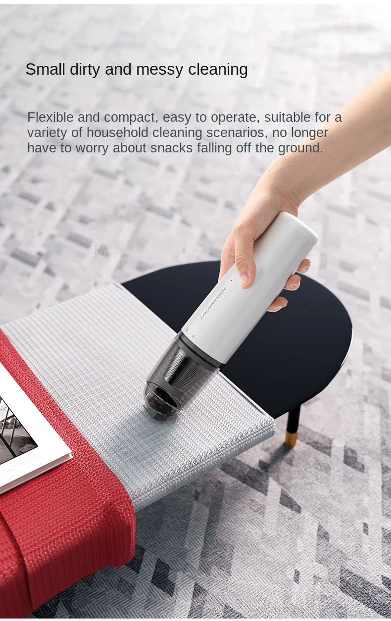 XIAOMI Dust Collector Portable Vacuum Cleaner Powerful Suction electric Wireless Smart Home 130ml Cleaning Car Vacuum Cleaner