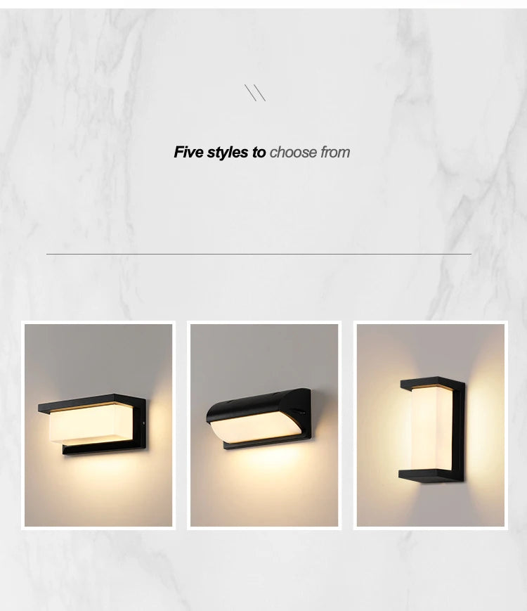 Outdoor Wall Light LED Waterproof IP65 with Motion Sensor