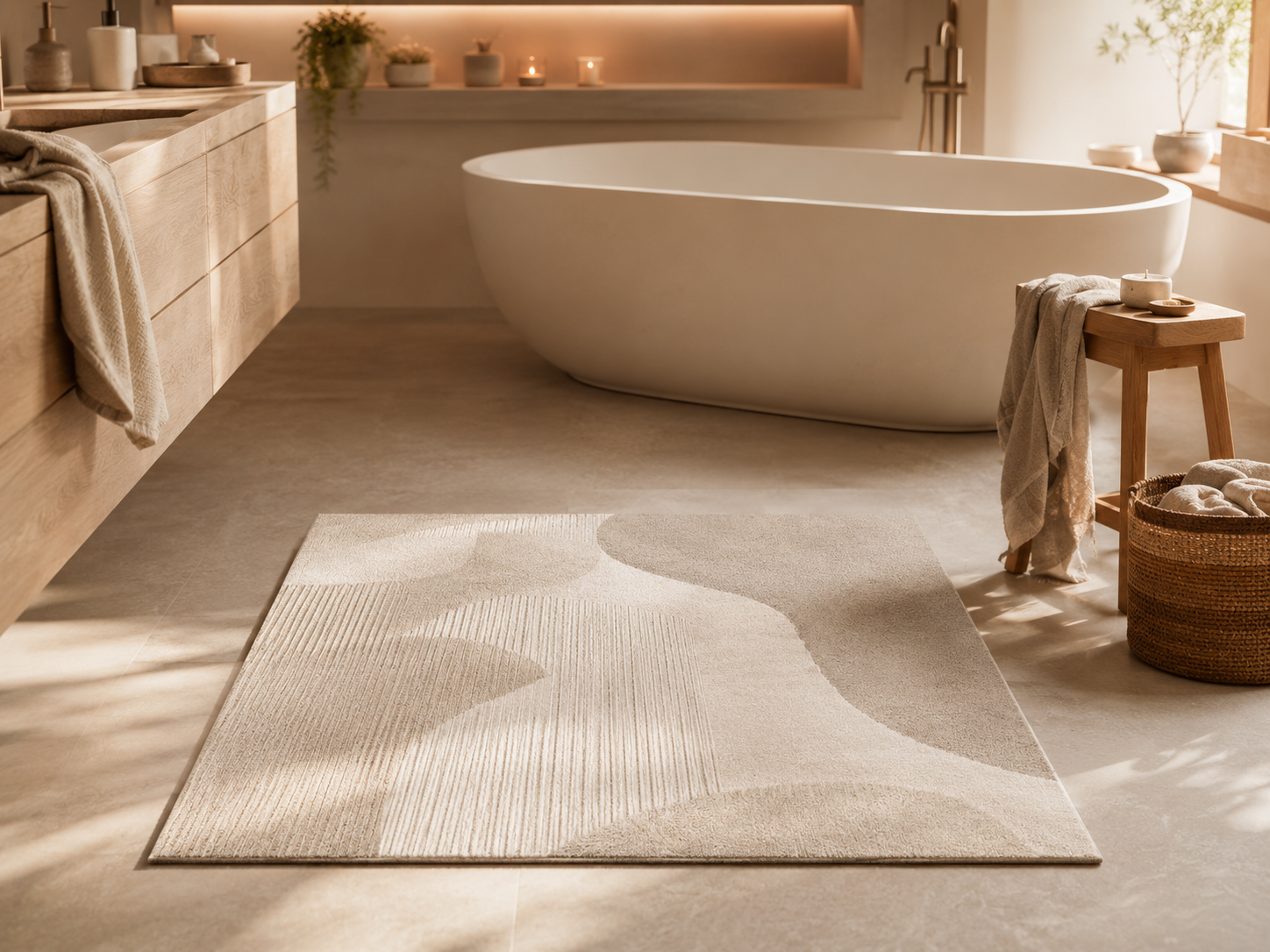 Soft textile for bathroom and home
