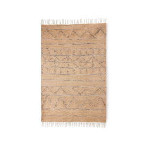 Handwoven indoor / outdoor rug natural