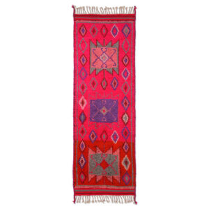 Woolen runner - pink